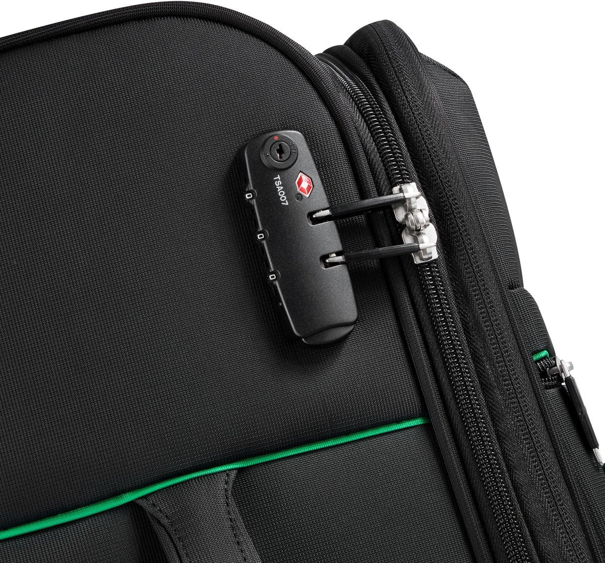 Delsey Paris x United Colors of Benetton Color Block ensemble de valises souples à 4 roues 3 pcs NOIR