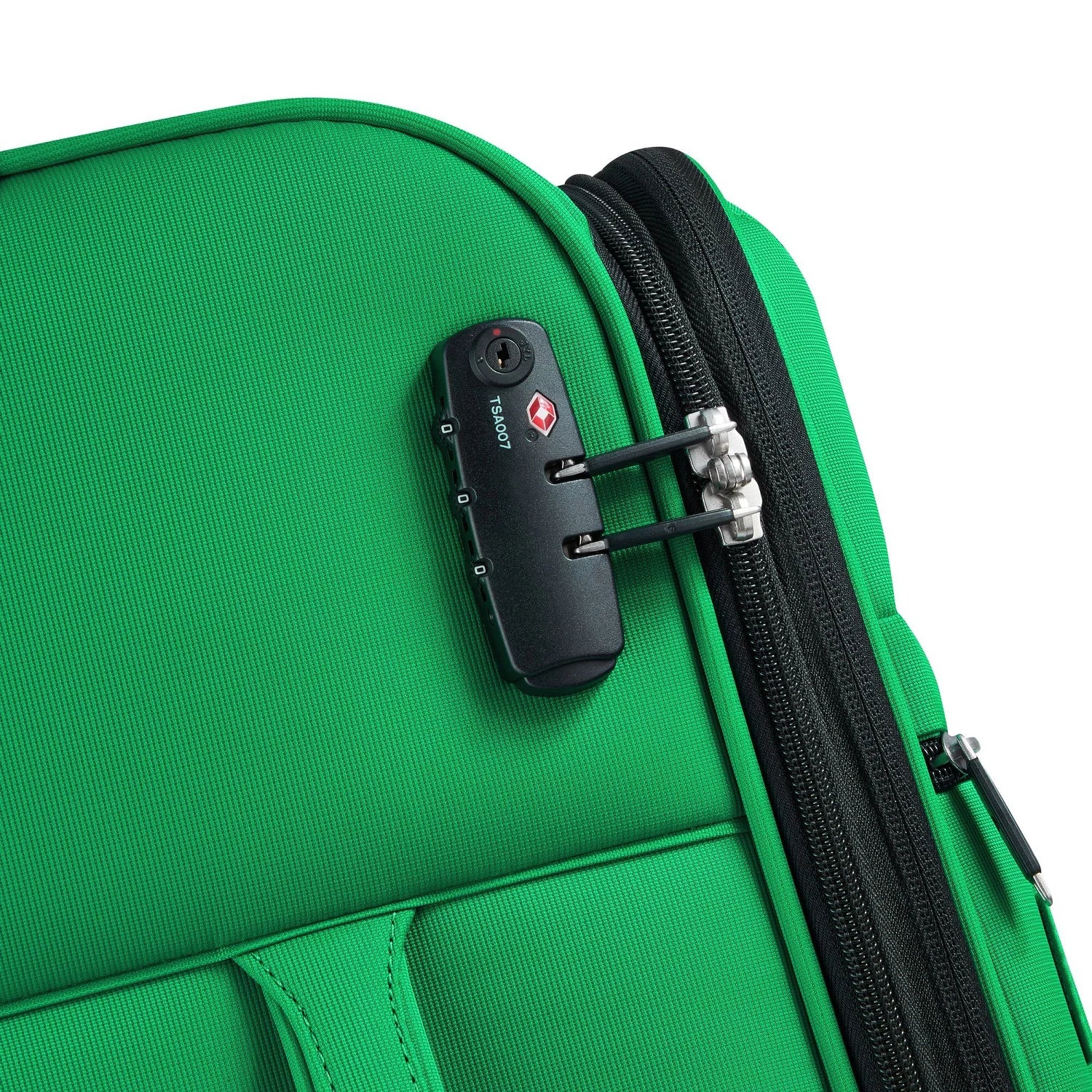 Delsey Paris x United Colors of Benetton Color Block ensemble de valises souples à 4 roues 3 pcs VERT