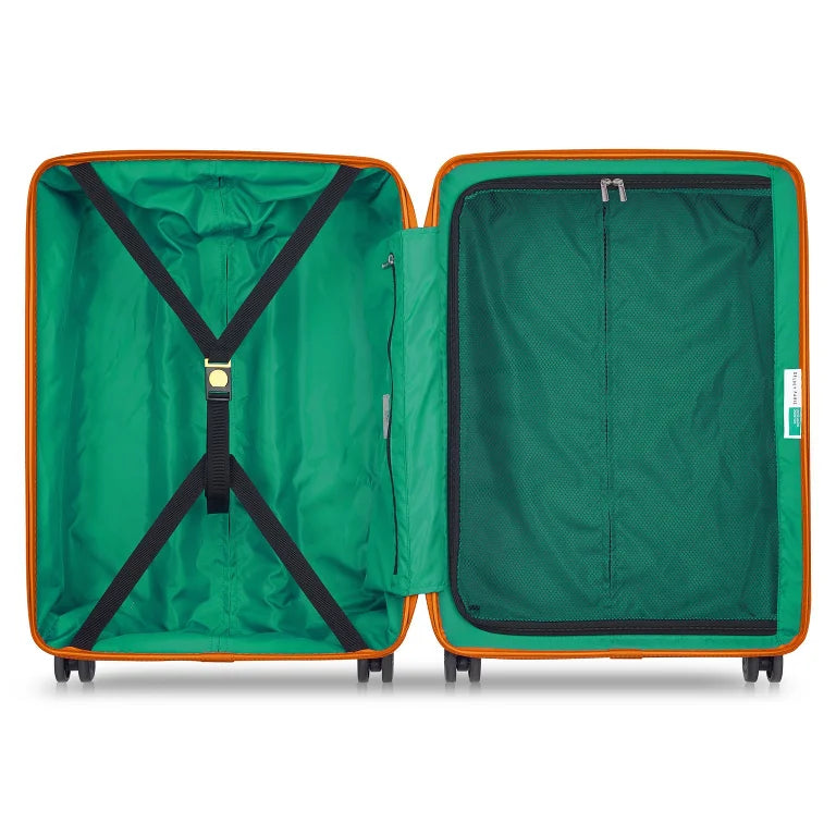 Delsey Paris x United Colors of Benetton Fabrica Ensemble de valises à 4 roulettes 3 pcs BLACK