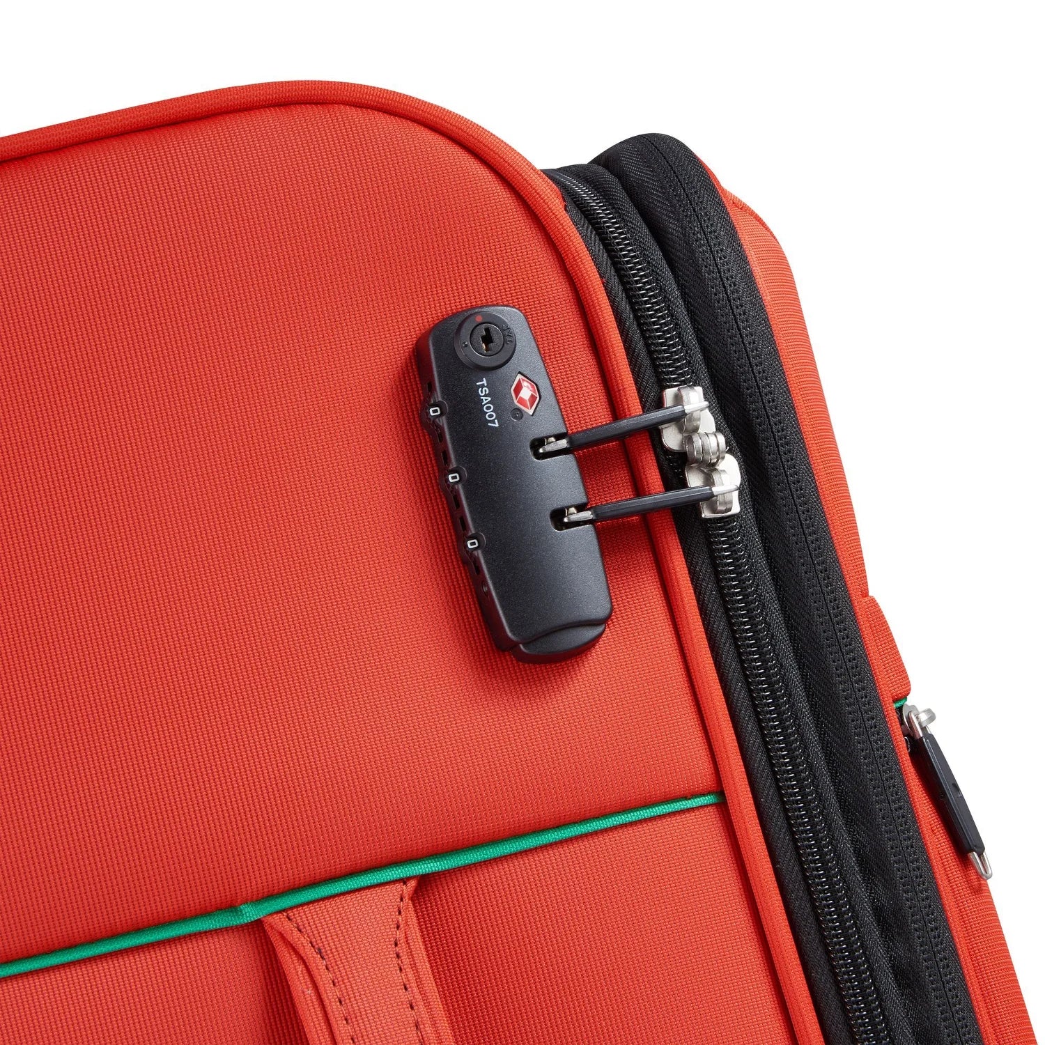 Delsey Paris x United Colors of Benetton Color Block ensemble de valises souples à 4 roues 3 pcs ROUGE