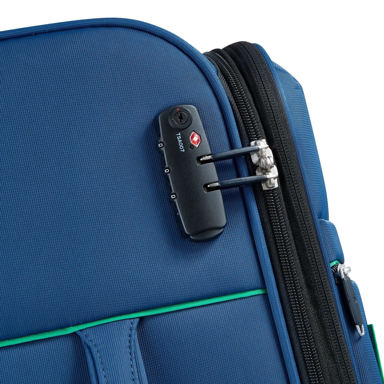 Delsey Paris x United Colors of Benetton Color Block ensemble de valises souples à 4 roues 3 pcs BLEU