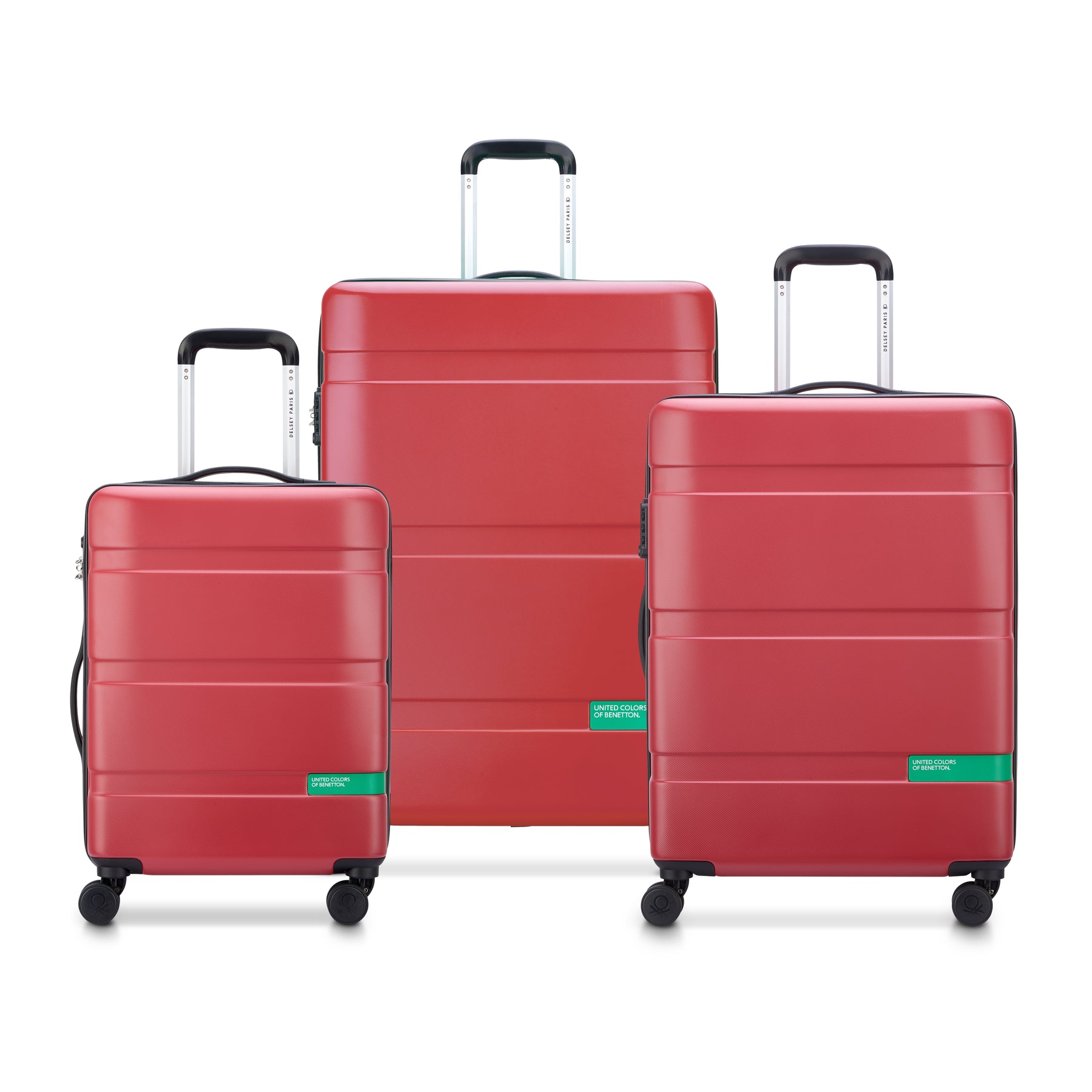 DELSEY x BENETTON NOW HARDSIDE - Set 3 valises (L-76cm) (M-66cm) (S-55cm)